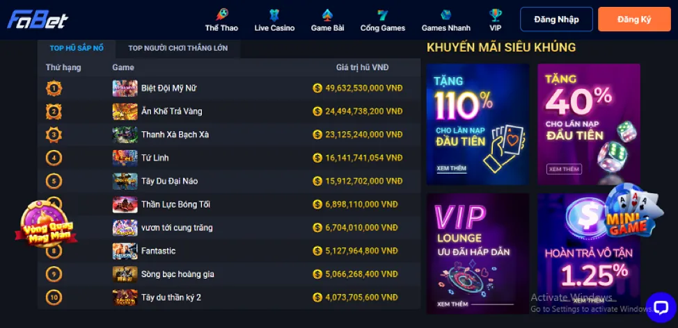 Các game bắn cá mới nhất tại 18win